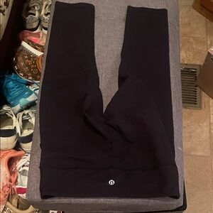Black capri Leggings with Logo